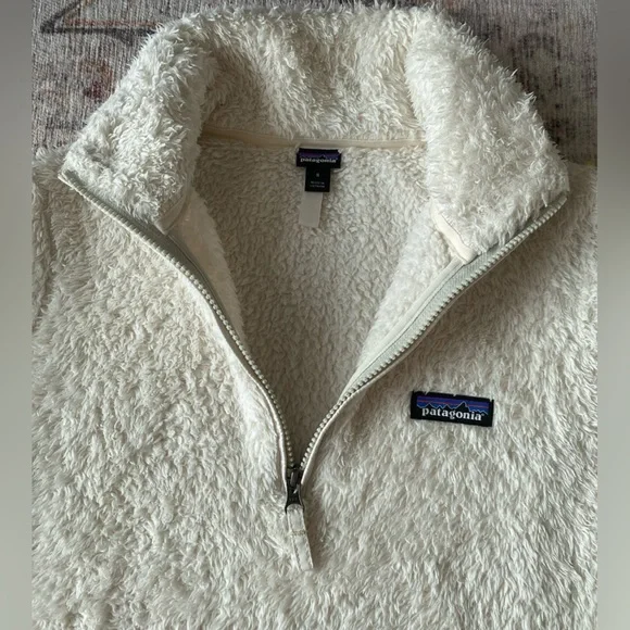 Patagonia Los Gatos Sherpa Fuzzy Quarter Zip Fleece Sweater Jacket - Picture 3 of 6